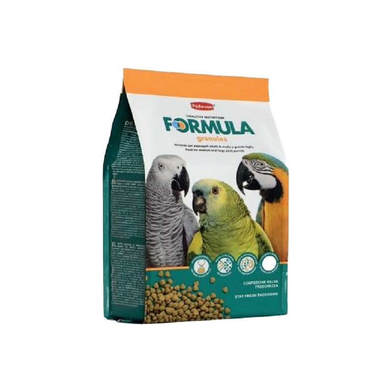 غذای پلت طوطی پادوان مدل Formula وزن 1400 گرم