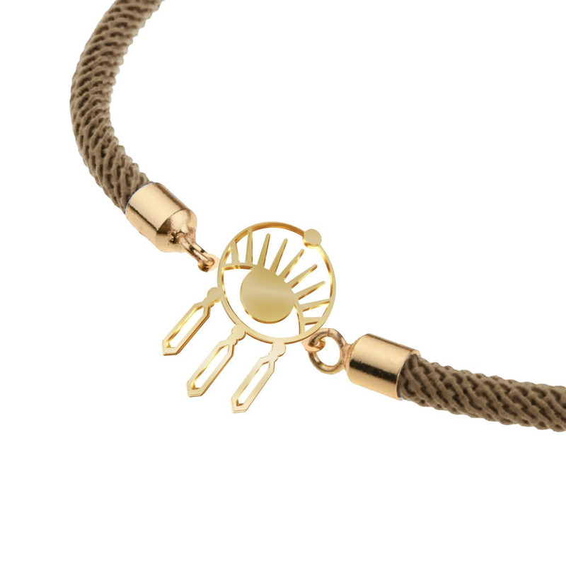 دستبند طلا 18 عیار زنانه مدوپد مدل چشم کد D17-10347