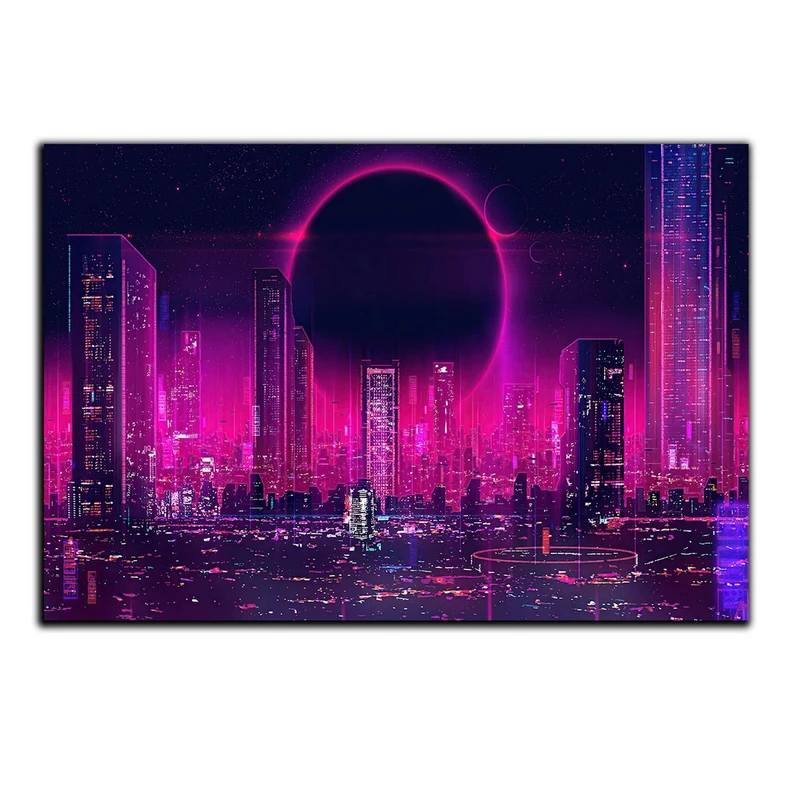 تابلو شاسی بکلیت طرح منظره شهر در شب مدل SH-S5060