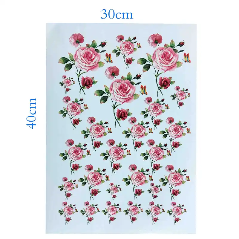 برچسب ترنسفر مدل رز گل
