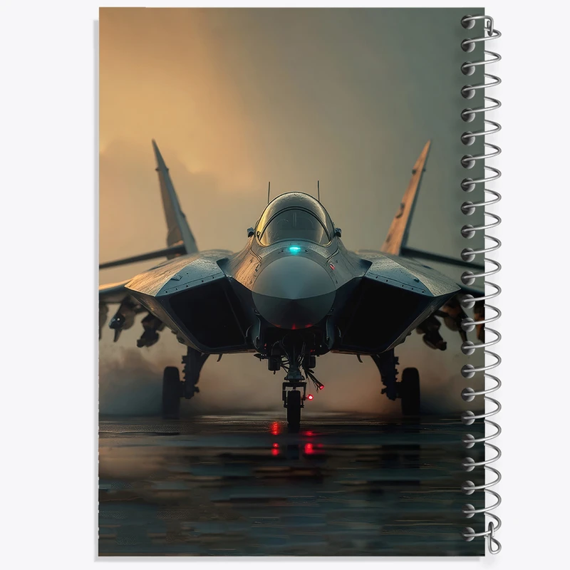 دفتر نقاشی 50 برگ خندالو طرح هواپیمای جت کد F5234