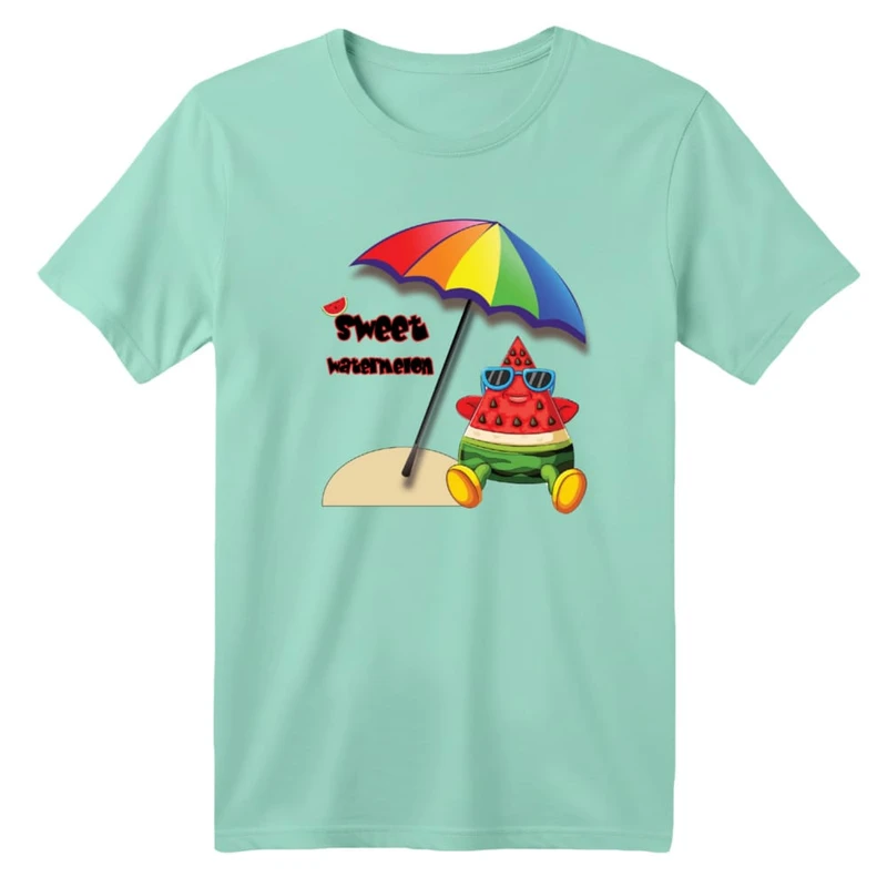 تی شرت آستین کوتاه بچگانه مدل هندوانه یلدایی کد 23