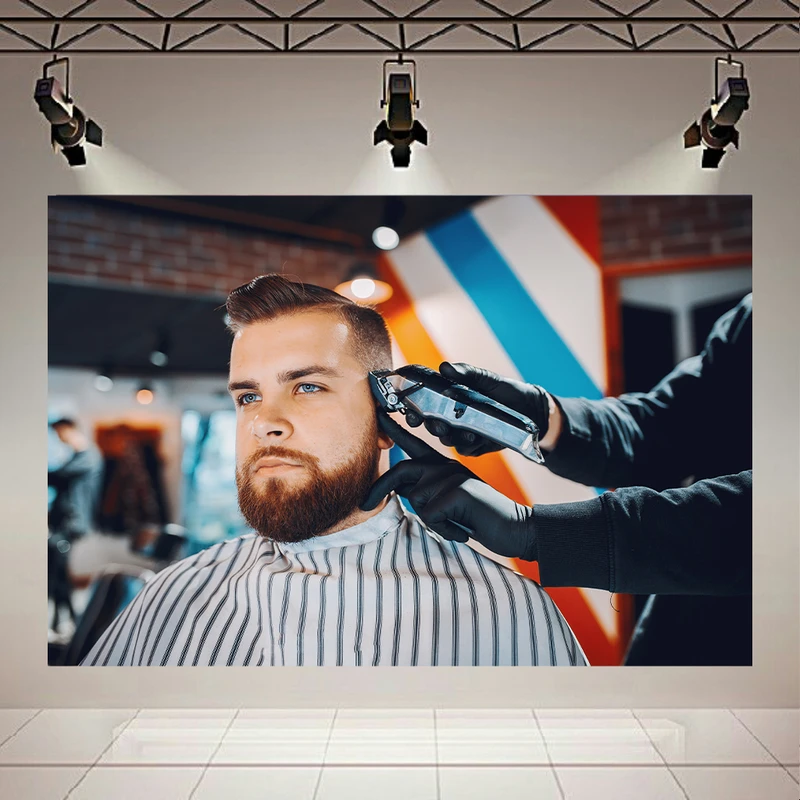 پوستر مدل بک لایت طرح آرایشگاه مردانه کد AR31620