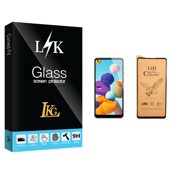 محافظ صفحه نمایش سرامیکی ال کا جی مدل LK Glass مناسب برای گوشی موبایل سامسونگ Galaxy A21