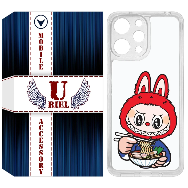 کاور یوریل مدل Clear کد 117 طرح لبوبو مناسب برای گوشی موبایل شیائومی Redmi 12 4G / 12 5G