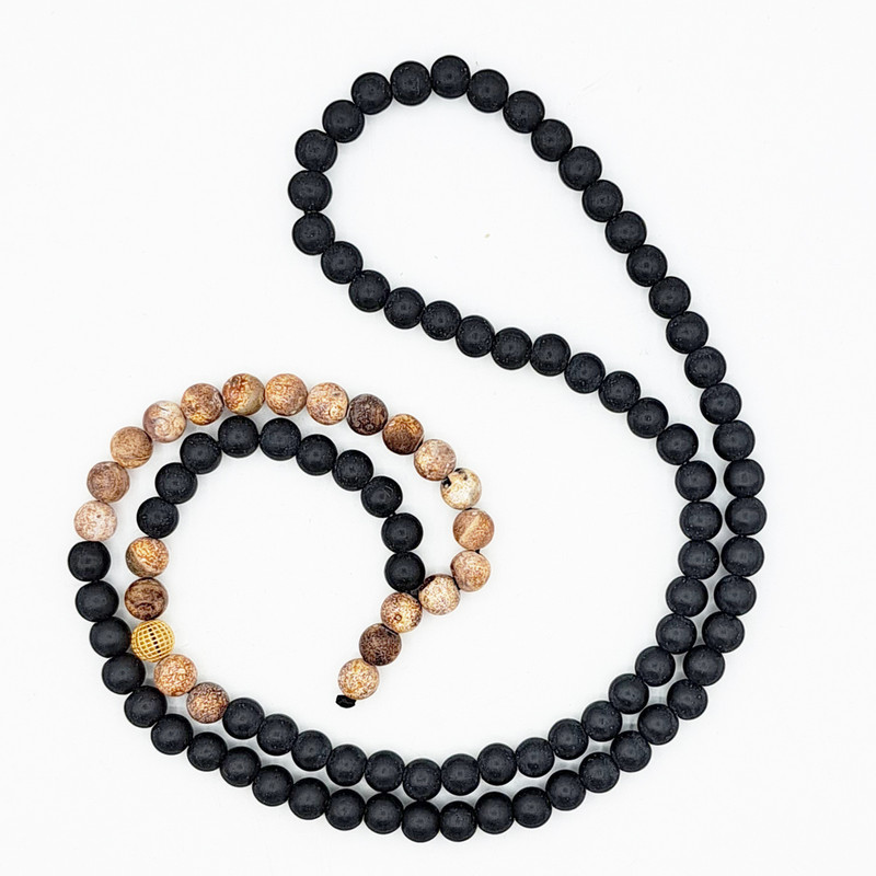 گردنبند طلا 18 عیار مردانه رزالیا مدل جاسپر کد RGMND-4