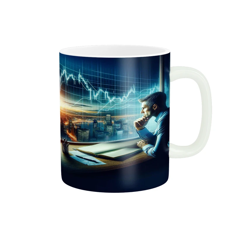 ماگ پادآفرین مدل ترید بورس بازارمالی تریدر کد p2931