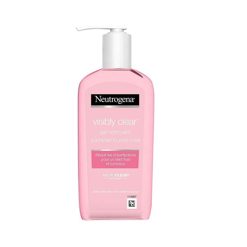 ژل شستشو صورت نوتروژینا سری Visibly Clear مدل pamplemousse rose حجم 200 میلی لیتر