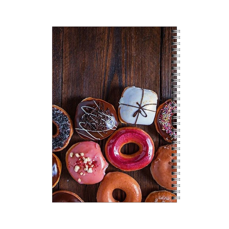 دفتر مشق 80 برگ بامبیلیپ طرح عکس دوناتهای رنگی کد 5656939