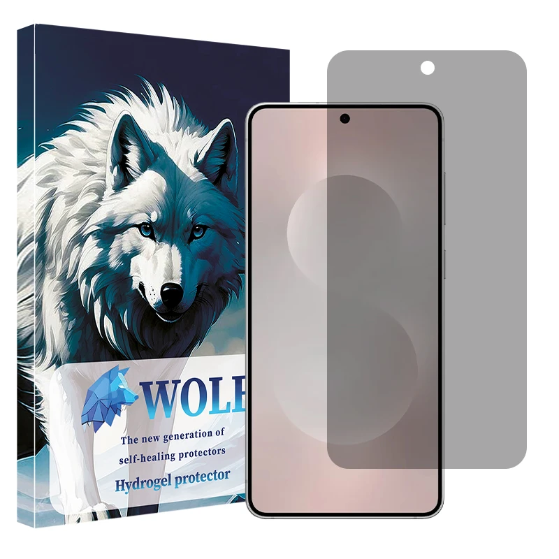 محافظ صفحه نمایش حریم شخصی ولف مدل Tough مناسب برای گوشی موبایل سامسونگ Galaxy S25 Edge