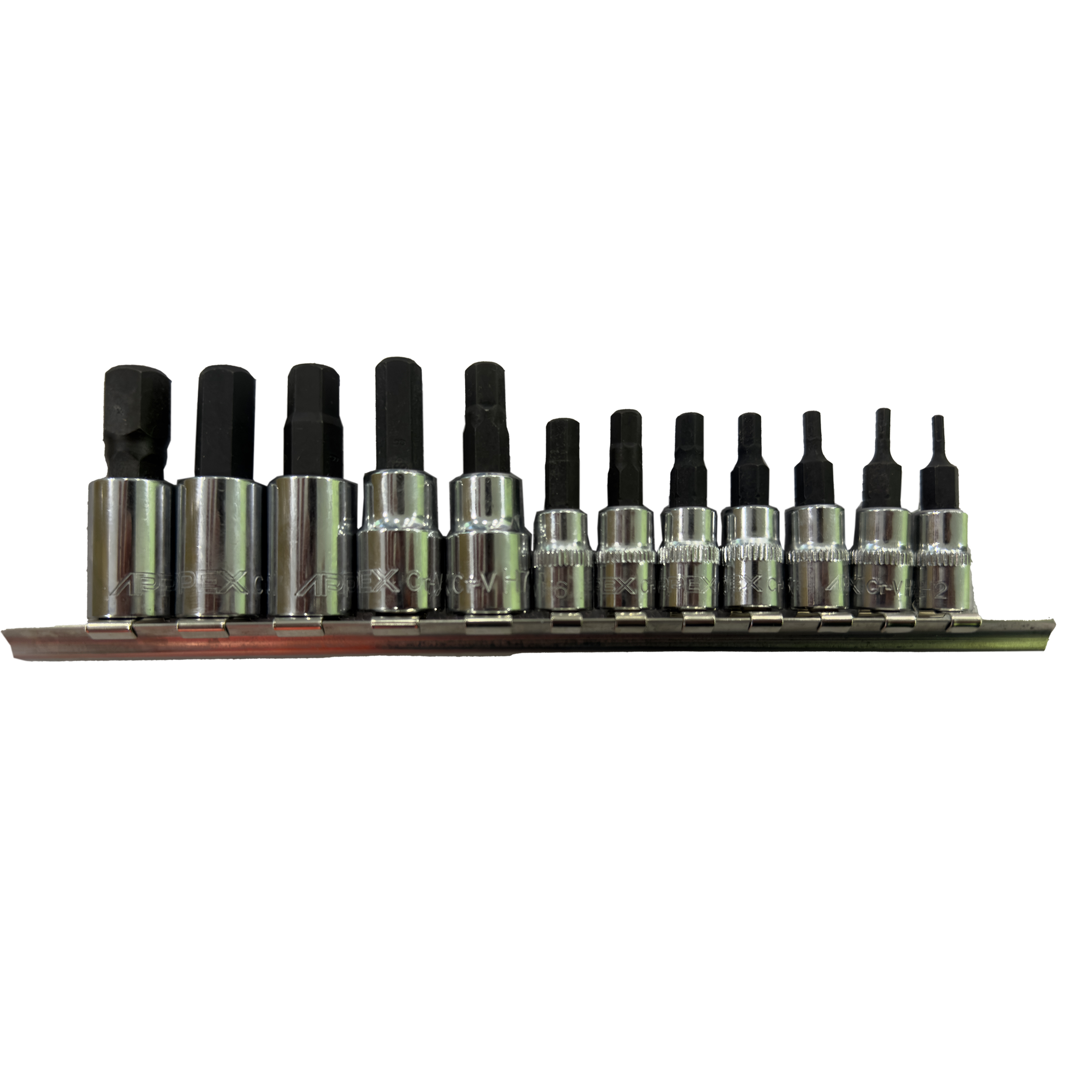 آچار آلن بکسی اپکس مدل ریلی  SMT-ALEN BOXI REILI-APXZ60112-1/4-3/8-مجموعه 12 عددی