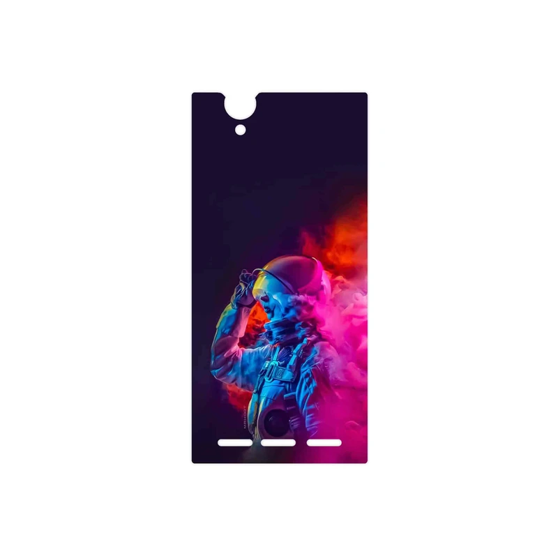 برچسب پوششی ماهوت مدل Smoke Rainbow Digital Art 1 مناسب برای گوشی موبایل سونی Xperia T2 Ultra