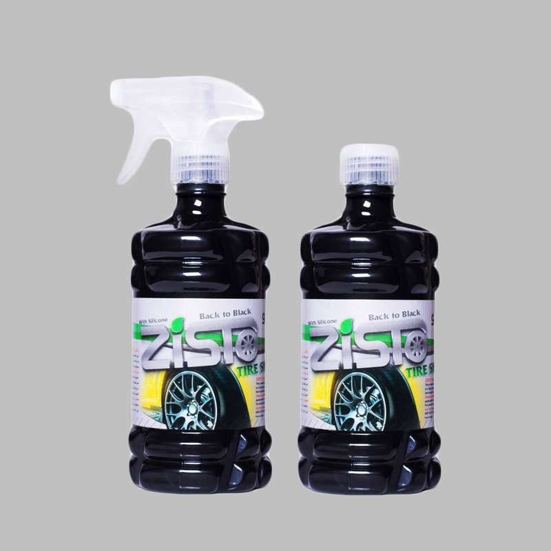 اسپری واکس لاستیک خودرو زیستو مدل TOS-50 حجم 500 میلی لیتر بسته دو عددی