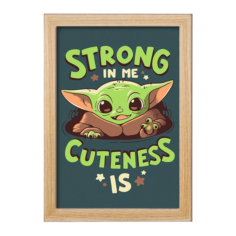 تابلو خندالو مدل یودا سریال جنگ ستارگان کد 26071