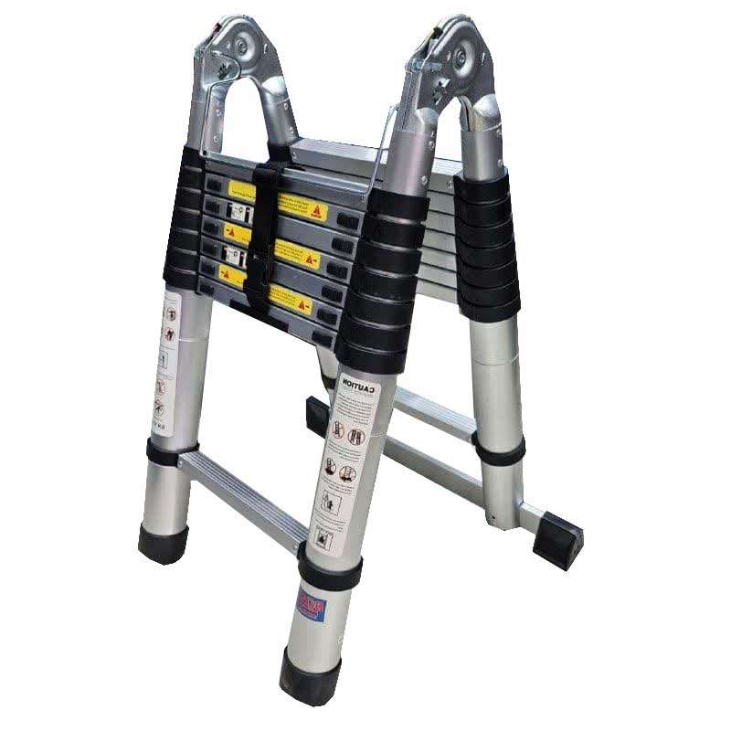 نردبان 8 پله تلسکوپی دوطرفه باس مدلLIFE STYLE-ladder2w