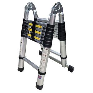 نردبان 8 پله تلسکوپی دوطرفه باس مدلLIFE STYLE-ladder2w