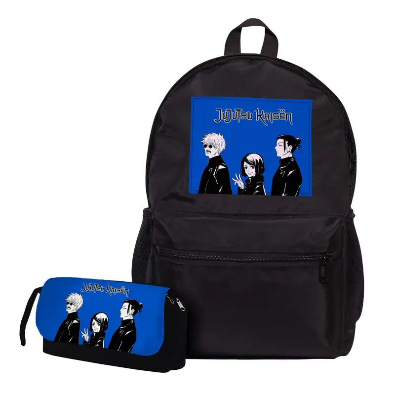 کوله پشتی طرح انیمه جوجوتسو كايسن کد Jujutsu به همراه جامدادی