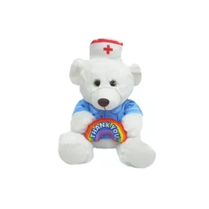 عروسک طرح خرس پرستار مدل Thank You Nurse Teddy Bear کد SZ11/883 ارتفاع 26 سانتی‌متر