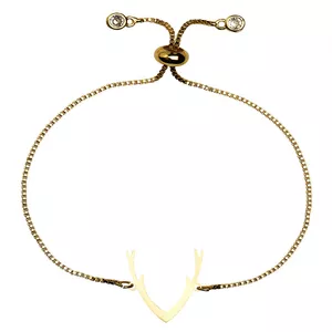 دستبند طلا 18 عیار زنانه الن نار مدل شاخ گوزن ELN1446