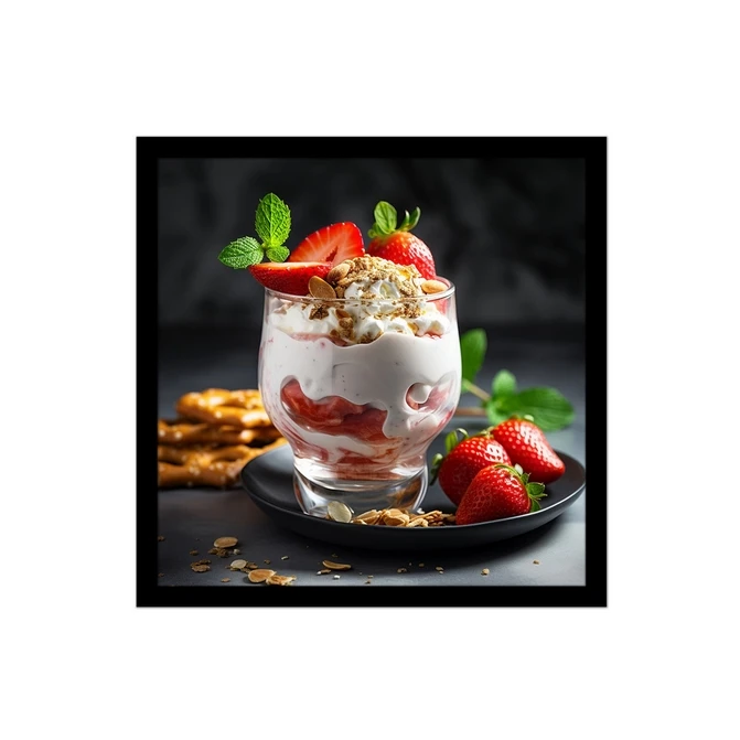 تابلو نوری بکلیت طرح دسر میوه ای مدل لایت باکس B-MID-20480