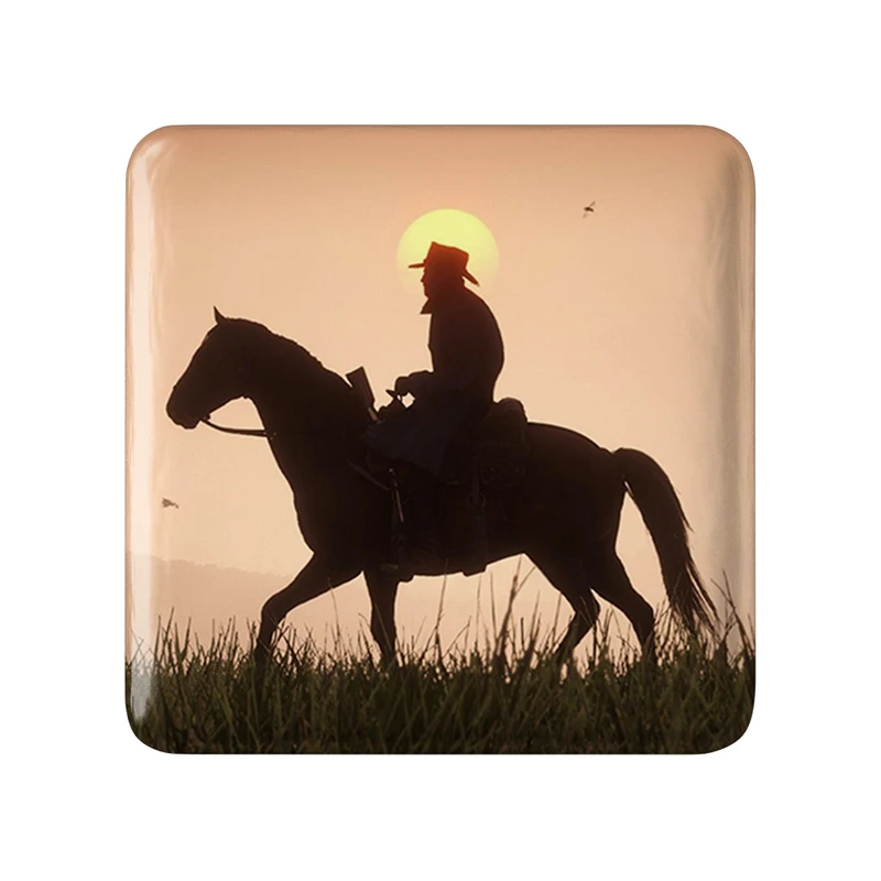 مگنت خندالو طرح بازی رد دد Red Dead مدل مربعی کد 30134