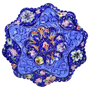 بشقاب میناکاری طرح بهار نارنج کد 15