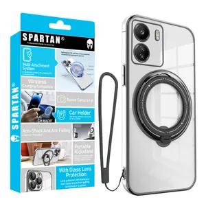  Spartan Ring Stand Strap Cover For Xiaomi Redmi 13C / Poco C65
