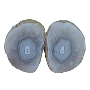 سنگ راف عقیق مدل سلیمانی کد RS1196 مجموعه 2 عددی