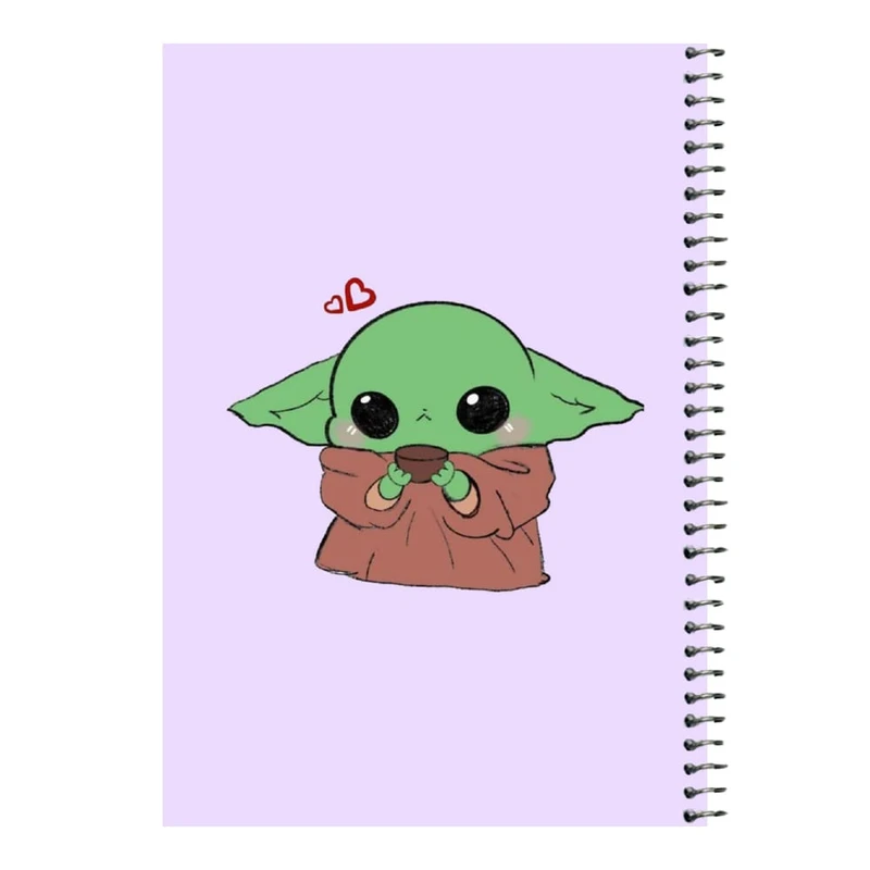 دفتر مشق 80 برگ اس جی مدل بیبی یودا کد۲   