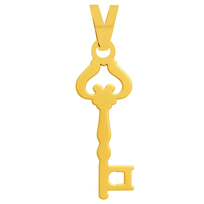 آویز گردنبند طلا 18 عیار زنانه گالری صادقی طرح کلید