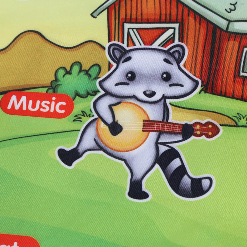 بازی آموزشی موزیکال مدل پیانو فرشی طرح حیوانات مزرعه