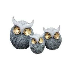 مجسمه مدل جغد اخمو کد 378 مجموعه 3 عددی