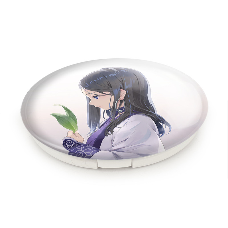 آینه جیبی خندالو طرح اسیرپا انیمه کامویی طلایی Golden Kamuy مدل تاشو کد 23751