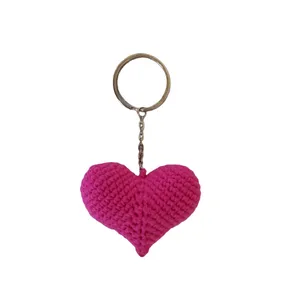 جاکلیدی مدل عروسک بافتنی آویز قلب کد 90035