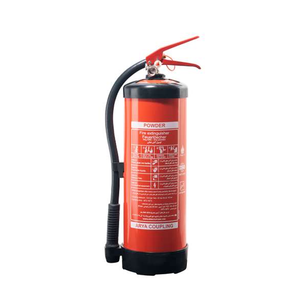 کپسول آتش‌نشانی آریاکوپلینگ مدل پودری (ABC) وزن 6کیلوگرم