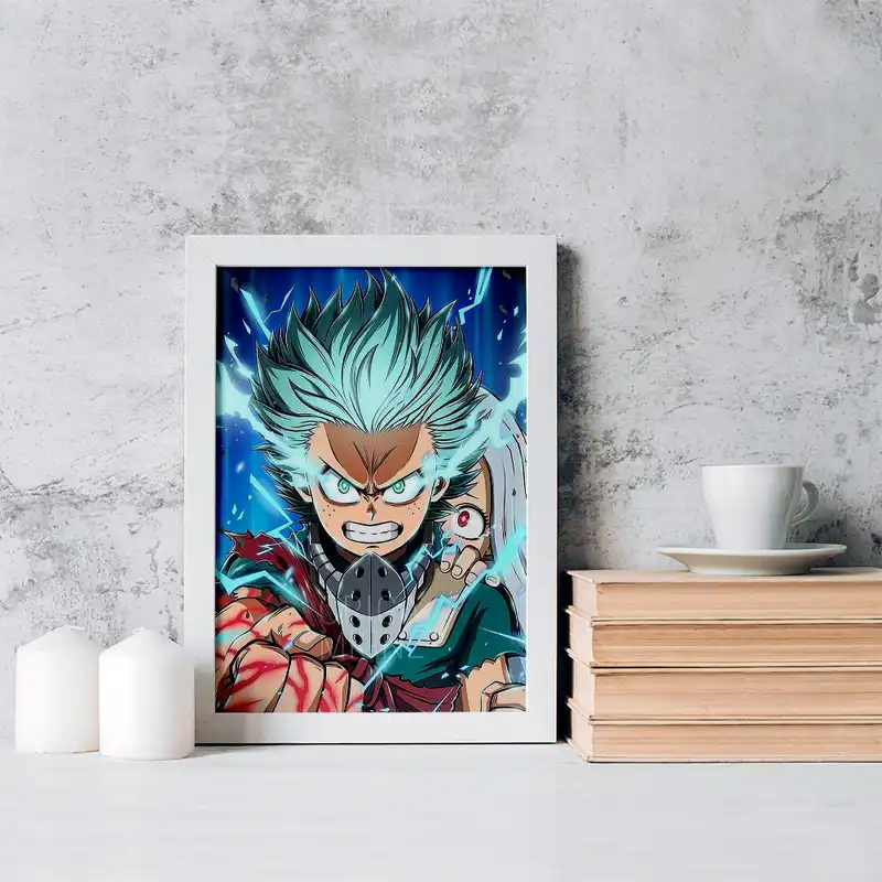 تابلو خندالو مدل دکو انیمه آکادمی قهرمان من کد 16143