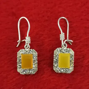 گوشواره نقره زنانه سلین کالا مدل عقیق کد ce-9