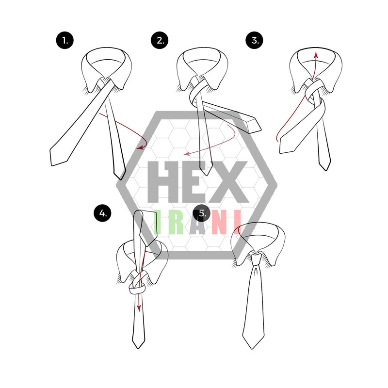 کراوات مردانه هکس ایران مدل KS-52