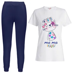 ست تی شرت و شلوار زنانه مدل 816