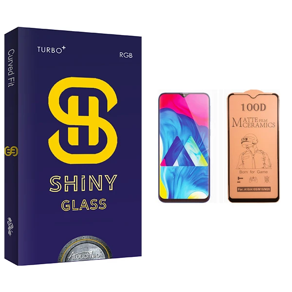 محافظ صفحه نمایش سرامیکی آتوچبو مدل Shiny Glass مناسب برای گوشی موبایل سامسونگ Galaxy M10