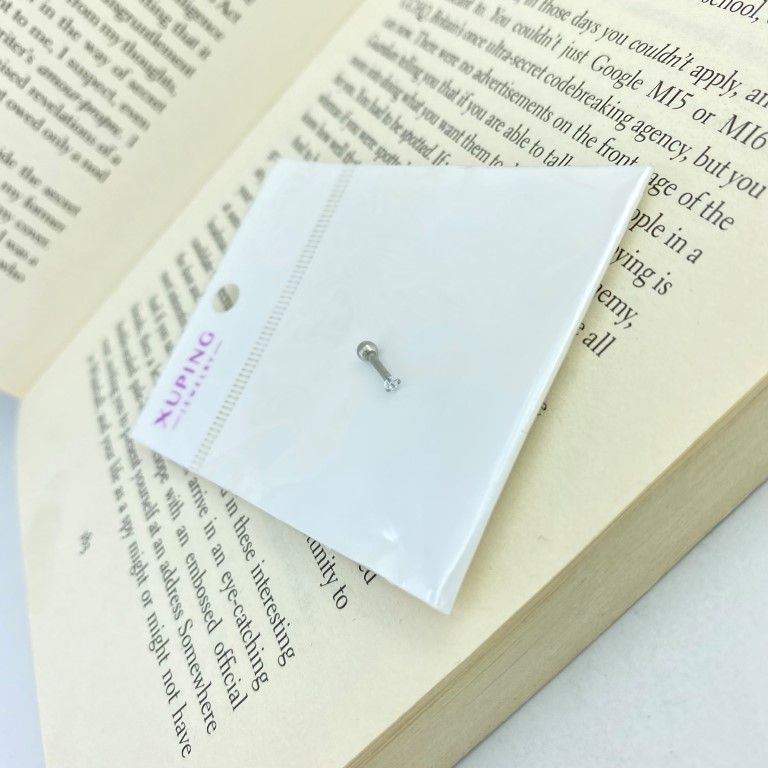 پیرسینگ گوش زنانه ژوپینگ مدل تک نگین کد P4138 -  - 2