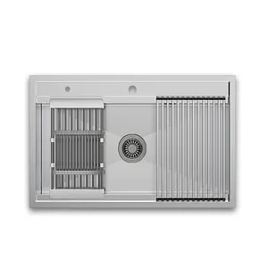 سینک ظرفشویی استیل زرتوس مدل ZSW101 توکار