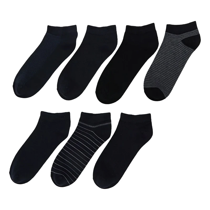 جوراب ساق کوتاه مردانه ال سی وایکیکی مدل s5p973z8 مجموعه 7 عددی