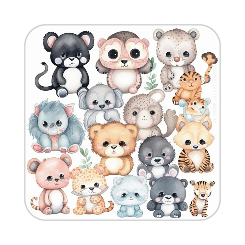 زیر لیوانی کاکتی طرح حیوانات کارتونی مدل mp28621