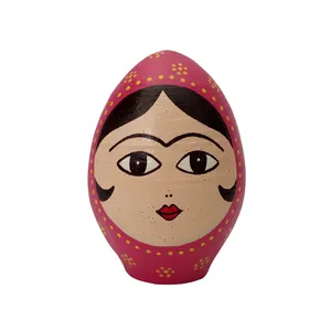 تخم مرغ سفالی مدل خاتون کد 01