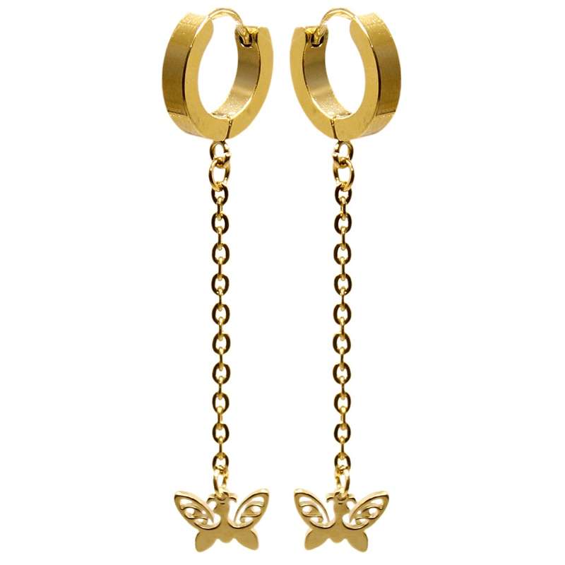 گوشواره زنانه طرح پروانه کد RKH_1001