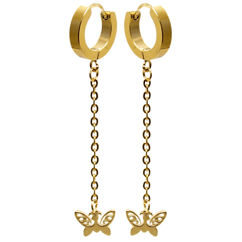 گوشواره زنانه طرح پروانه کد RKH_1001