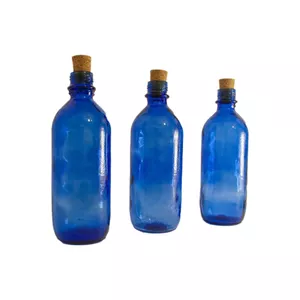 بطری شیشه ای مدل آب خورشیدی شفا بسته 3 عددی