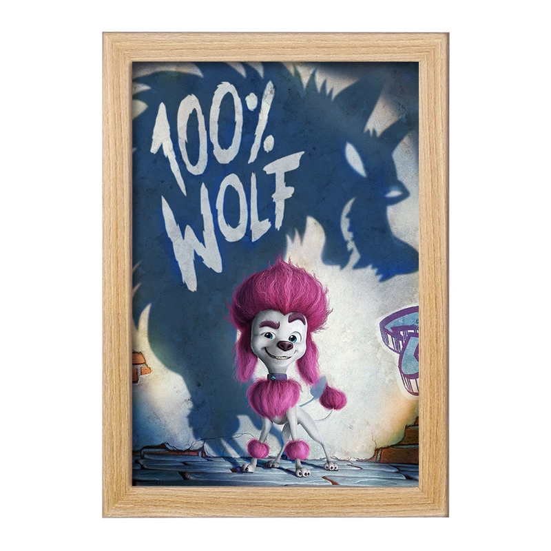 تابلو خندالو مدل صد درصد گرگ Wolf 100%  کد 4806