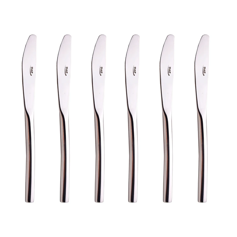 کارد ناب استیل مدل غذاخوری ساده فلورانس مجموعه 6 عددی